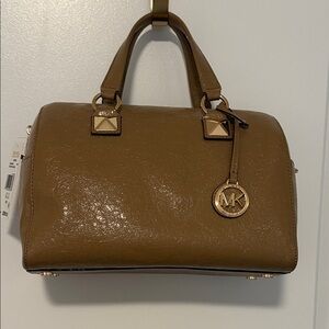 Michael Kors Tan Leather Satchel